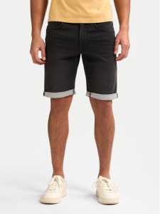 Petrol Industries Szorty jeansowe M-ROS-SHO001 Szary Slim Fit