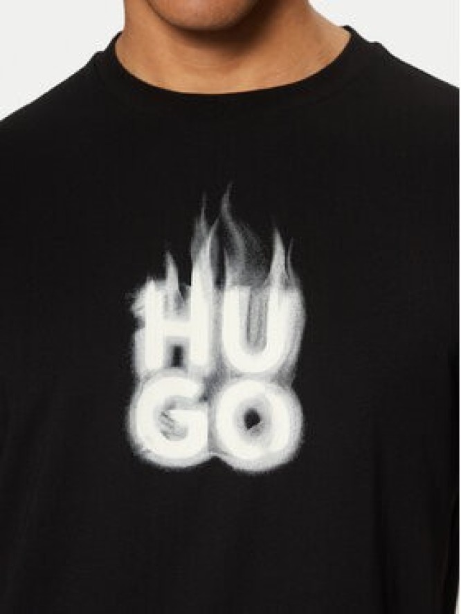 HUGO T-Shirt Dalayer 50535363 Czarny Regular Fit