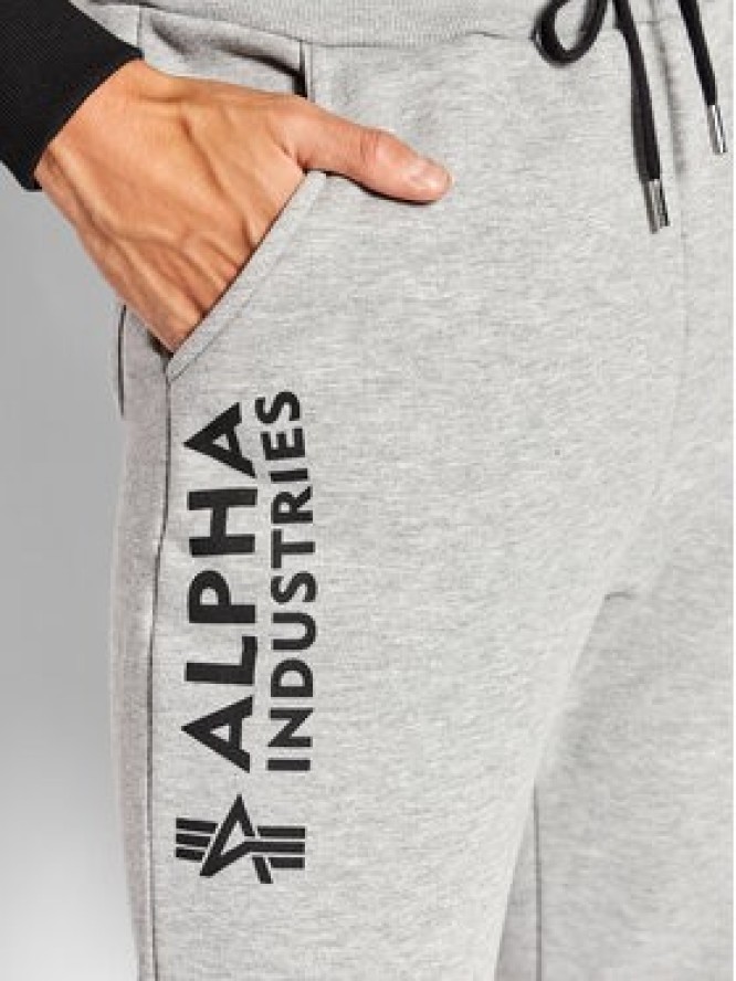 Alpha Industries Spodnie dresowe Basic 116368 Szary Regular Fit