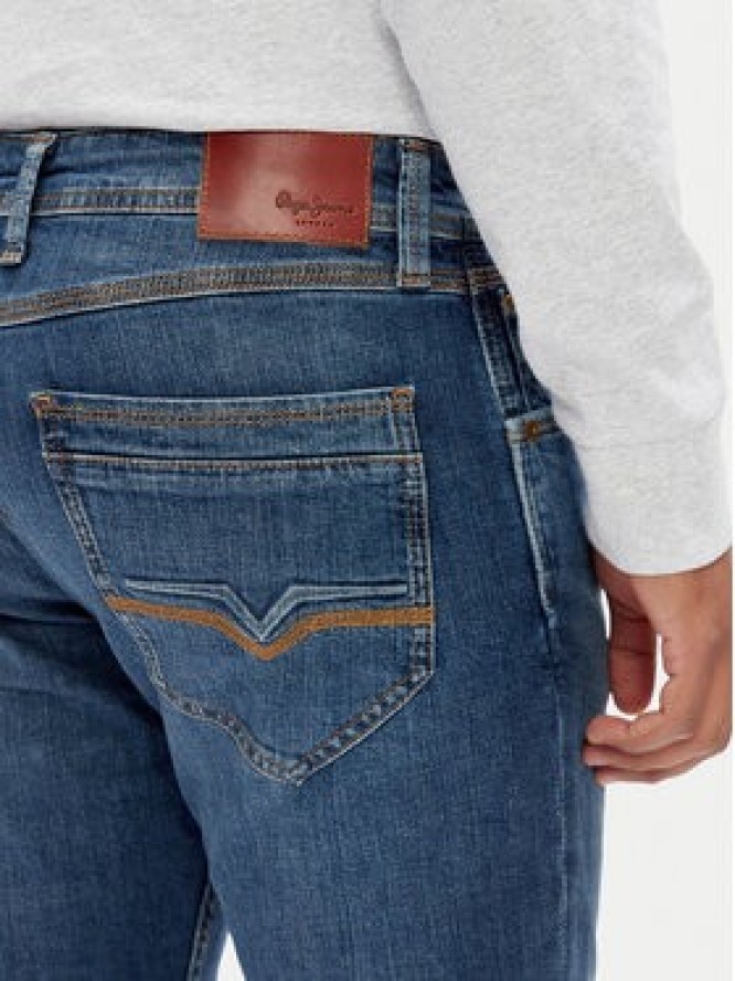 Pepe Jeans Jeansy PM207391 Niebieski Tapered Fit