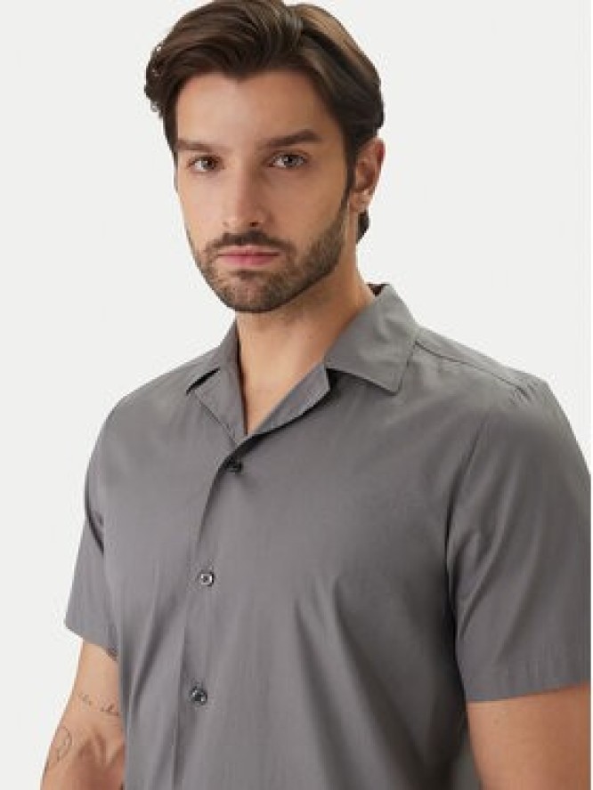 HUGO Koszula Ellino 50560584 Szary Relaxed Fit