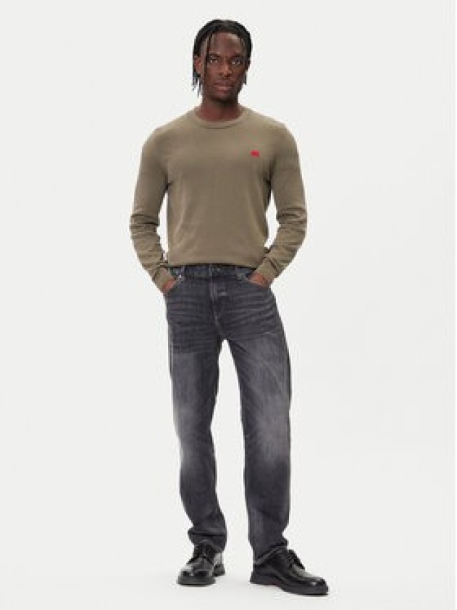 HUGO Sweter San Cassius-C1 50475083 Beżowy Regular Fit