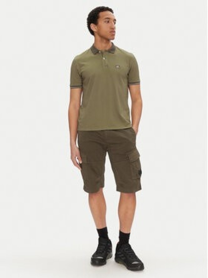 C.P. Company Szorty materiałowe 18CMBE116A005694G Zielony Regular Fit