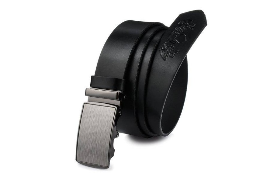 Pasek skórzany BELTIMORE r.105-120 cm A20 czarny