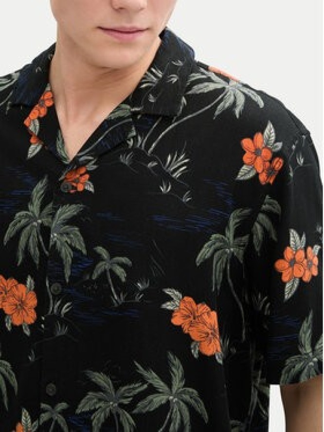 Tom Tailor Denim Koszula 1045191 Czarny Relaxed Fit