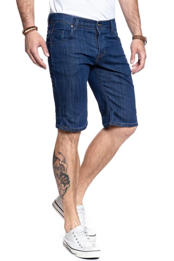 SPODENKI MUSTANG 5 Pocket Short DENIM BLUE 1007373 5000 580