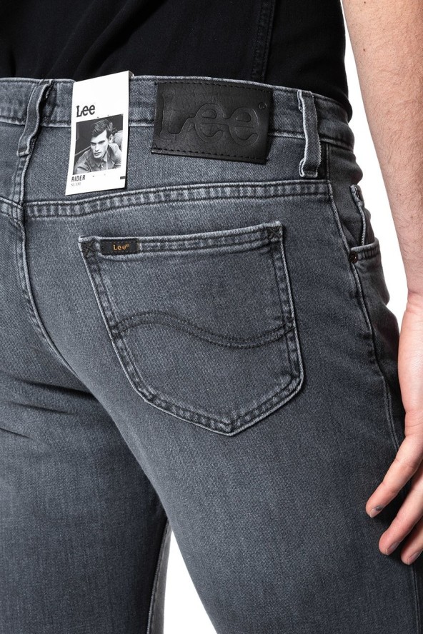 JEANSY MĘSKIE LEE RIDER BLACK WHOLE L701RGQT 112117693