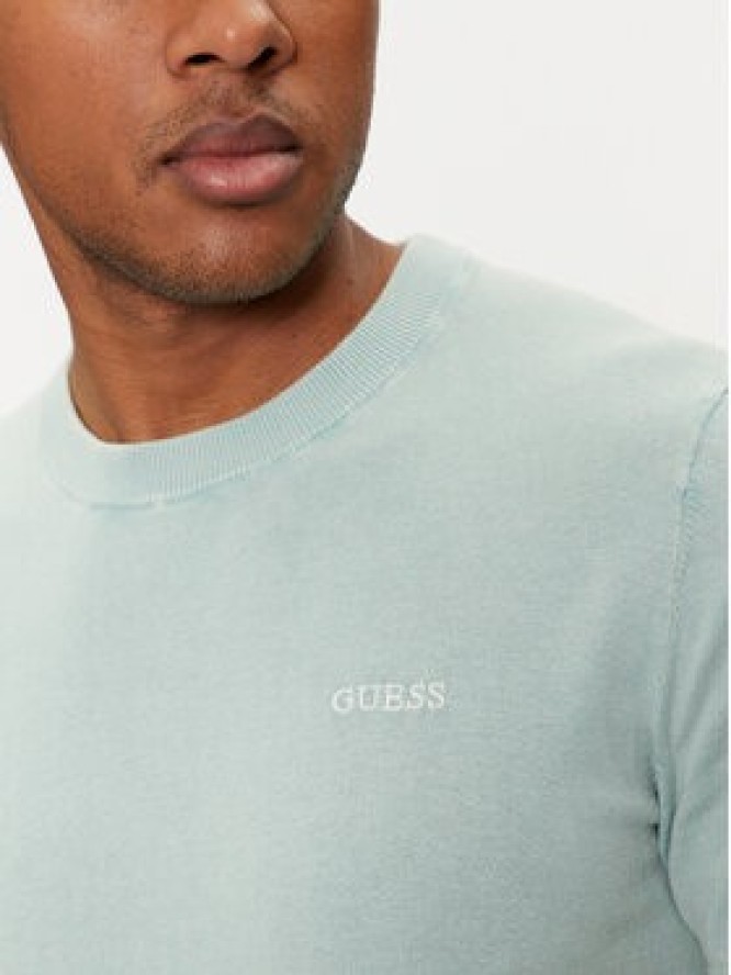 Guess Sweter M4GR05 Z3DN1 Błękitny Regular Fit