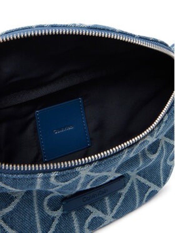 Calvin Klein Nerka Emblem Aop Denim Waistbag LV04D3430G Niebieski