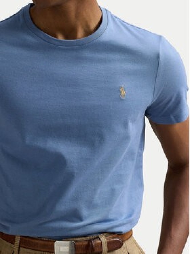 Polo Ralph Lauren T-Shirt 710671438430 Błękitny Custom Slim Fit