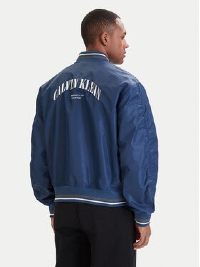 Calvin Klein Jeans Kurtka bomber LV04RF510G Niebieski Regular Fit
