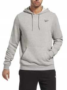 Bluza z kapturem Męska Reebok RI FT LEFT CHEST OT HZ8788 Szary