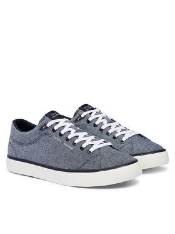 Tommy Hilfiger Tenisówki Th Hi Vulc Core Low Chambray FM0FM05818 Niebieski