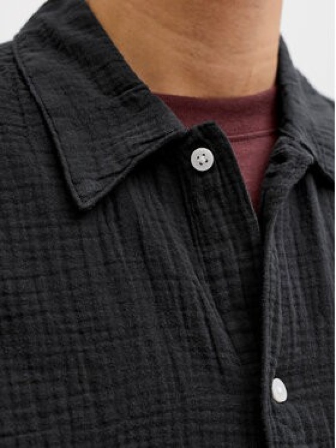 Jack & Jones Koszula Nantucket Double 12291812 Czarny Regular Fit