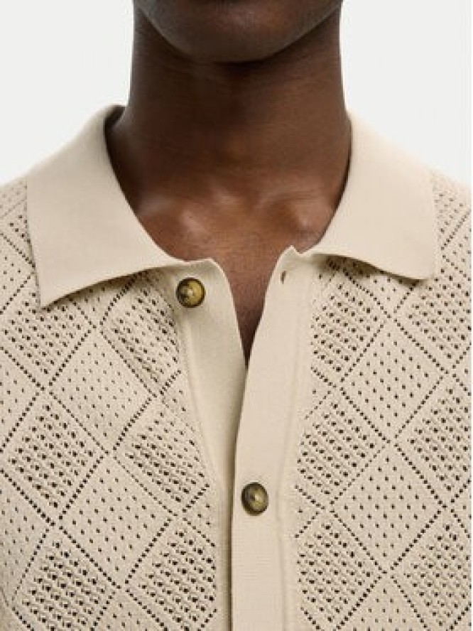 Selected Homme Koszula 16097564 Beżowy Regular Fit