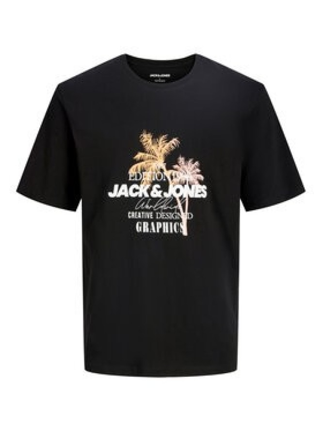 Jack & Jones T-Shirt Gradient Print 12288094 Czarny Regular Fit