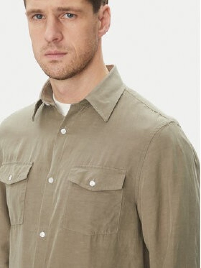 Marciano Guess Koszula 5GHH094464Z Zielony Regular Fit