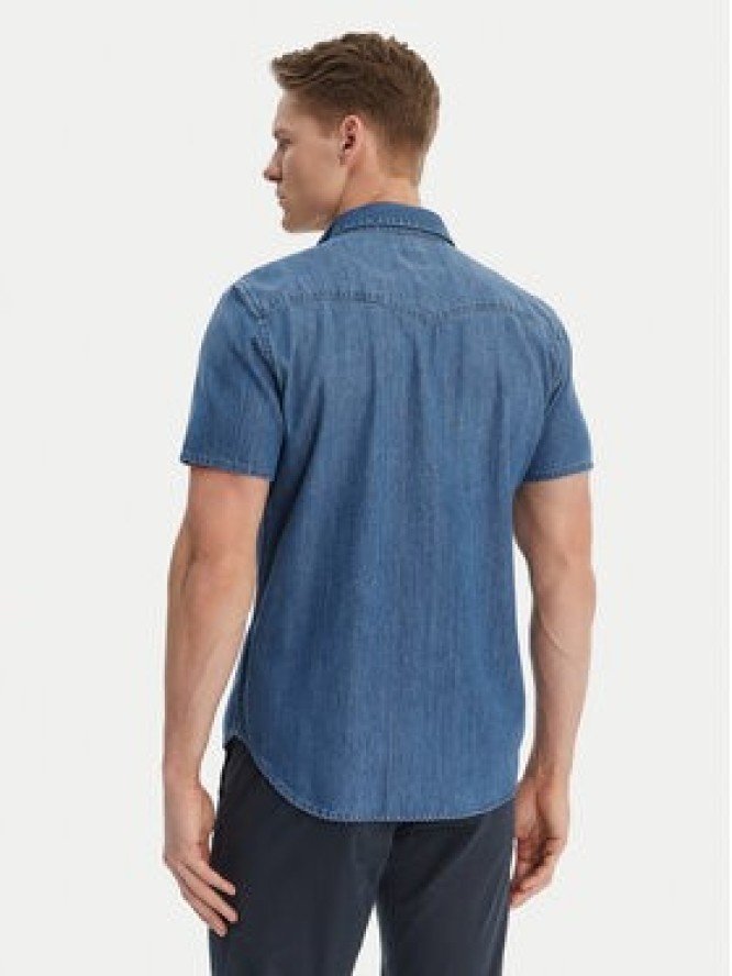 Guess Koszula jeansowa M6GH87 D1035 Niebieski Regular Fit