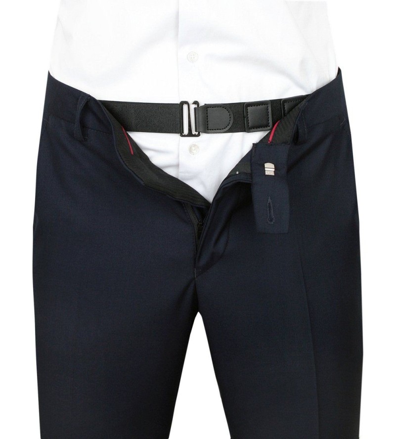 Pasek Podtrzymujący Koszulę, Elastyczny, Czarny -HIS STORY