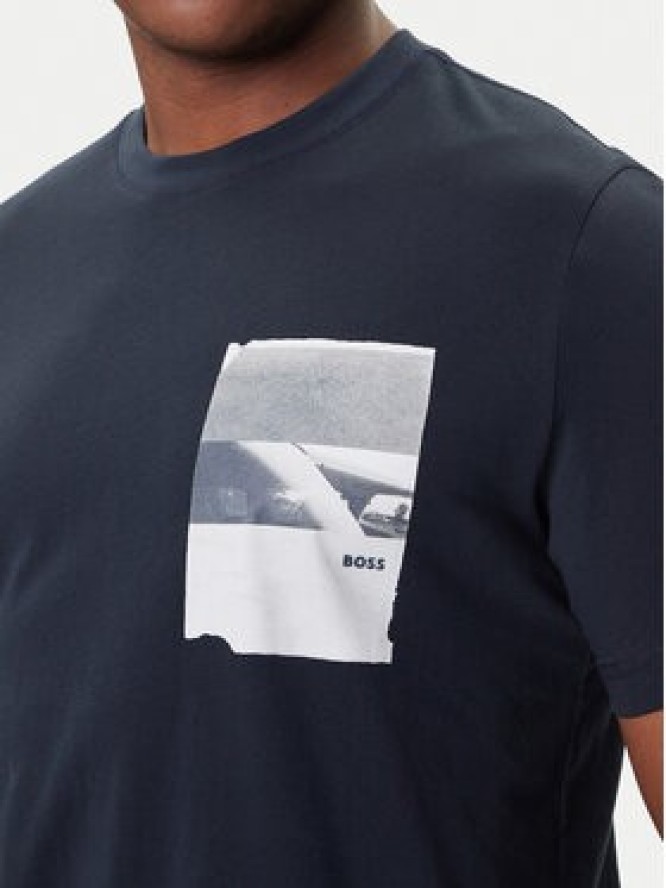 BOSS T-Shirt Te_Container 50546920 Granatowy Regular Fit