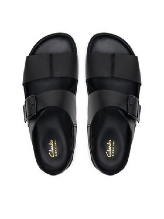 Clarks Sandały Torford Strap 26180896 Czarny