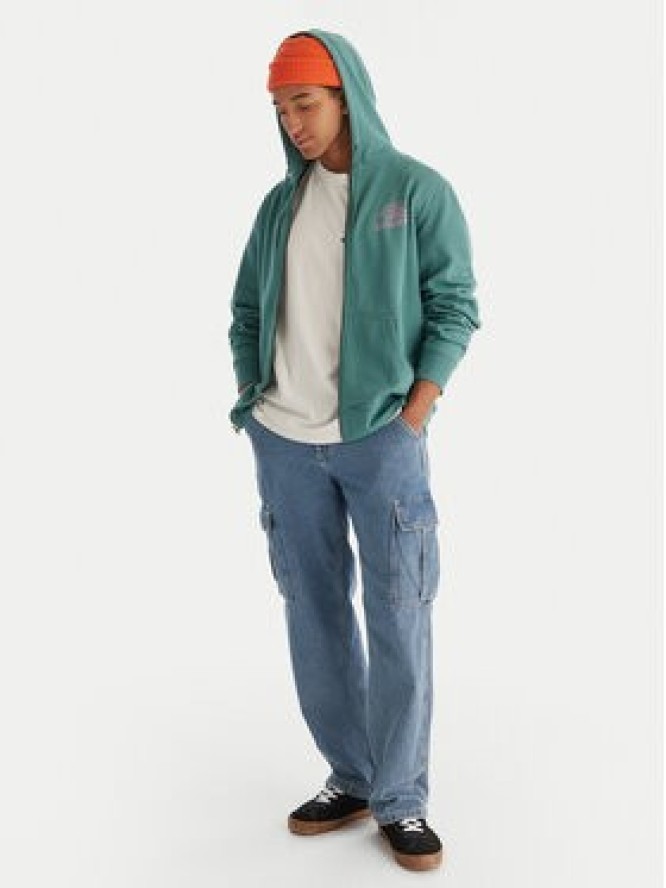 Quiksilver Bluza Graphic Hood Zip EQYFT05133 Zielony Regular Fit