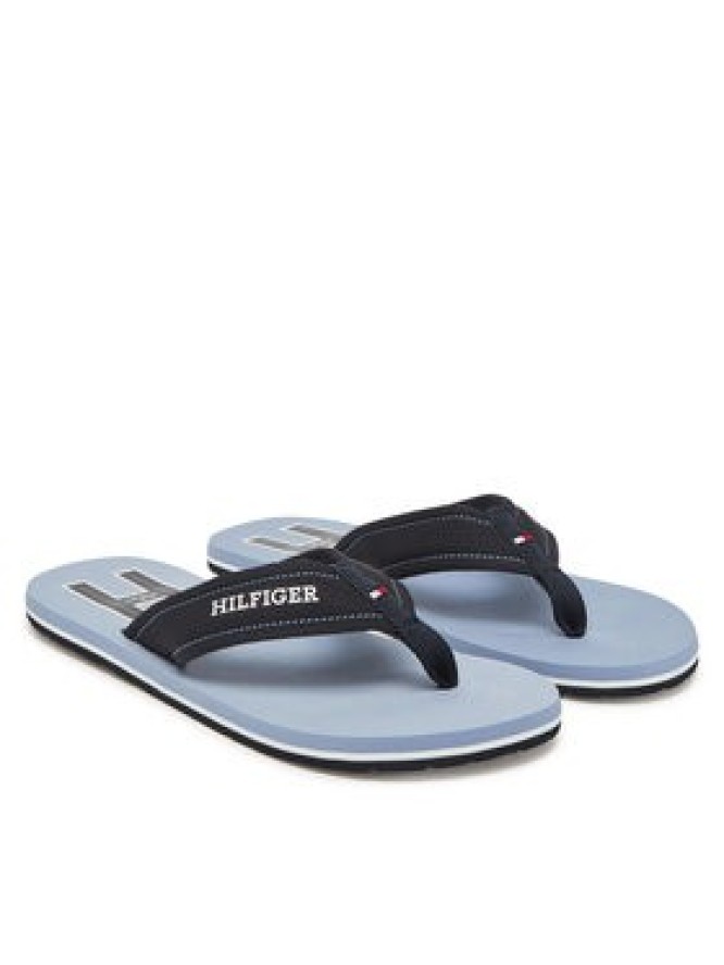 Tommy Hilfiger Japonki Hilfiger H Padded Beach Sandal FM0FM05536 Granatowy