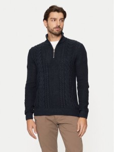 Jack & Jones Sweter Craig 12260826 Granatowy Regular Fit