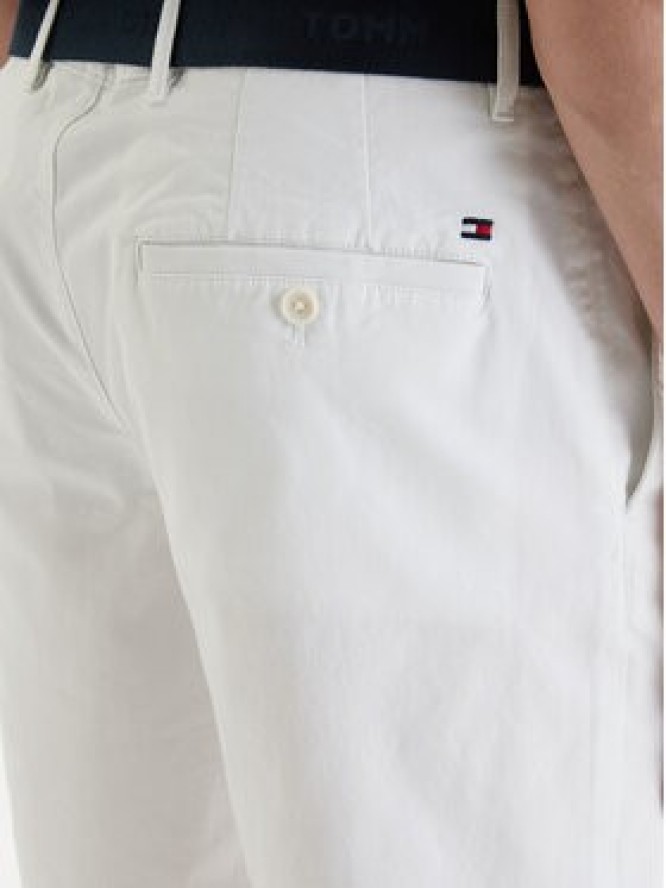 Tommy Hilfiger Komplet szorty i pasek Denton MW0MW42349 Biały Slim Fit