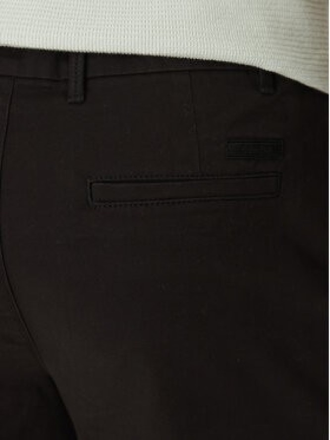 Calvin Klein Szorty materiałowe Modern Twill Reg. Straight Short K10K114068 Czarny Regular Fit