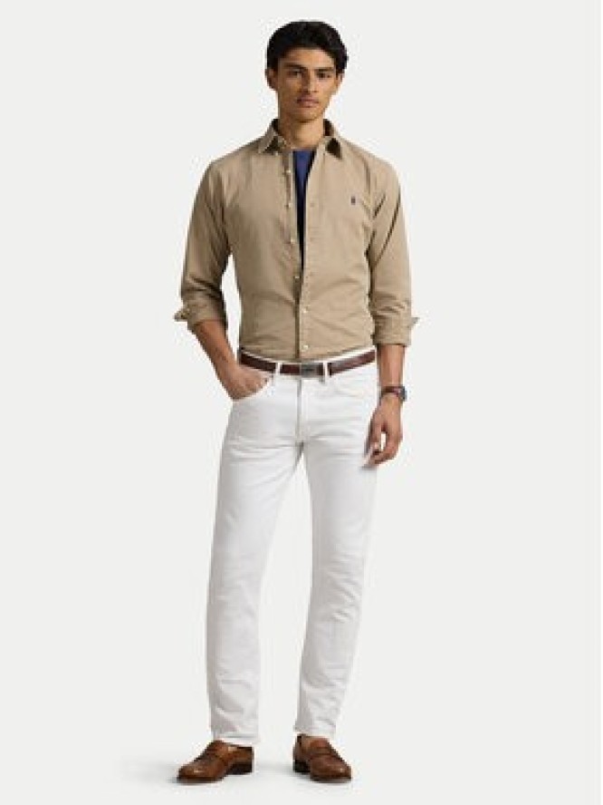 Polo Ralph Lauren Koszula 710937993011 Beżowy Custom Fit