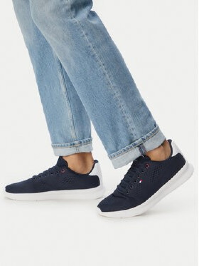 Tommy Hilfiger Sneakersy Lightweight Runner FM0FM05909 Granatowy