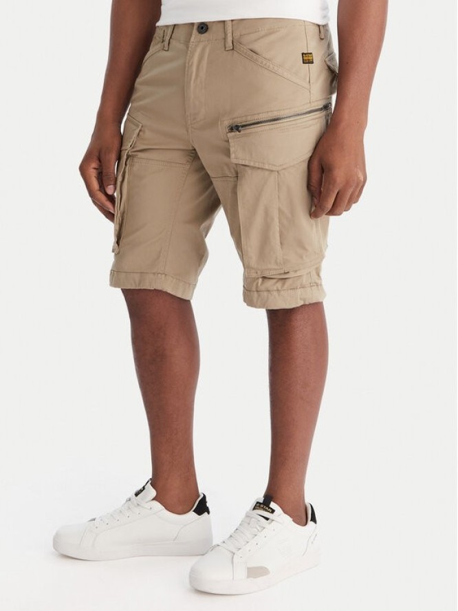 G-Star Raw Szorty materiałowe Rovic Zip D26214-5126 Zielony Relaxed Fit