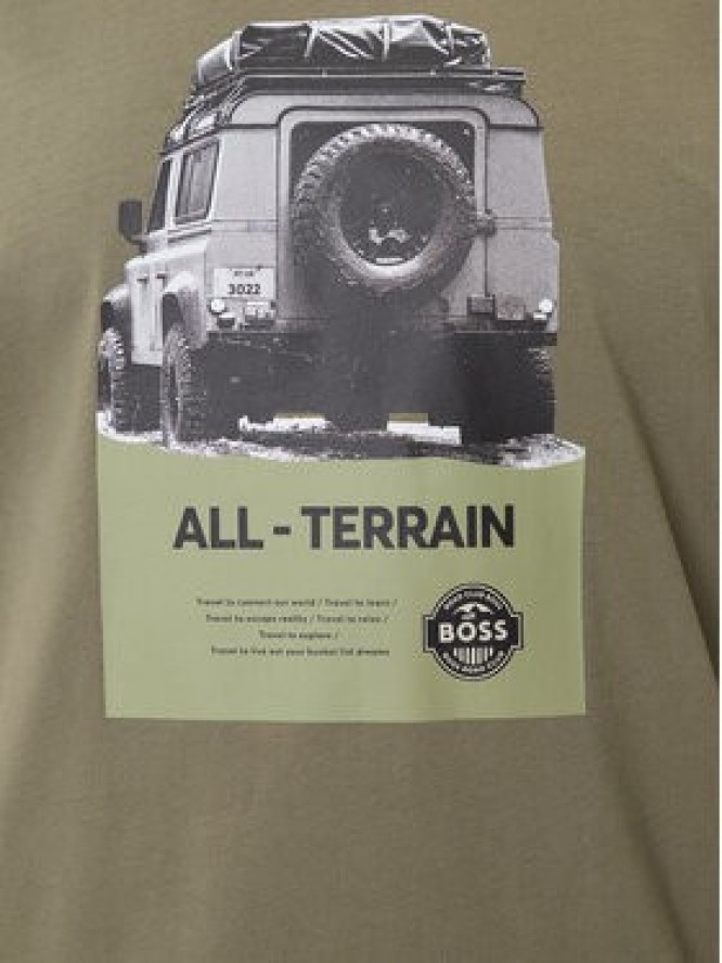 BOSS T-Shirt Te_Wagon 50546958 Zielony Relaxed Fit