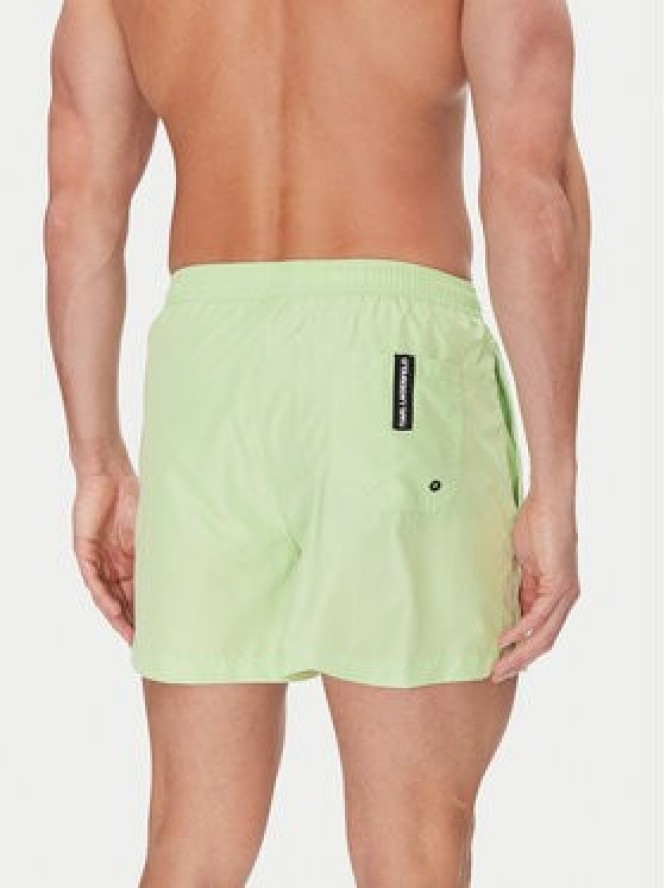 KARL LAGERFELD Szorty kąpielowe A1M46013 Zielony Regular Fit