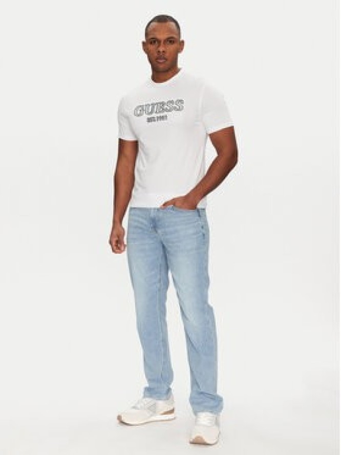 Guess Jeansy M5GAN2 D5MZ3 Niebieski Slim Fit