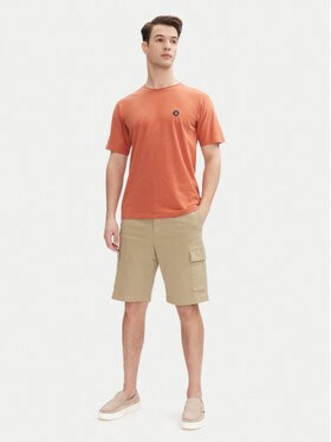 INDICODE T-Shirt Carlsin 41-121 Pomarańczowy Regular Fit