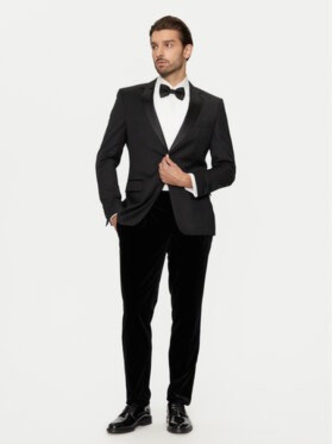 Hugo Spodnie materiałowe Getlin242E1X 50524910 Czarny Slim Fit