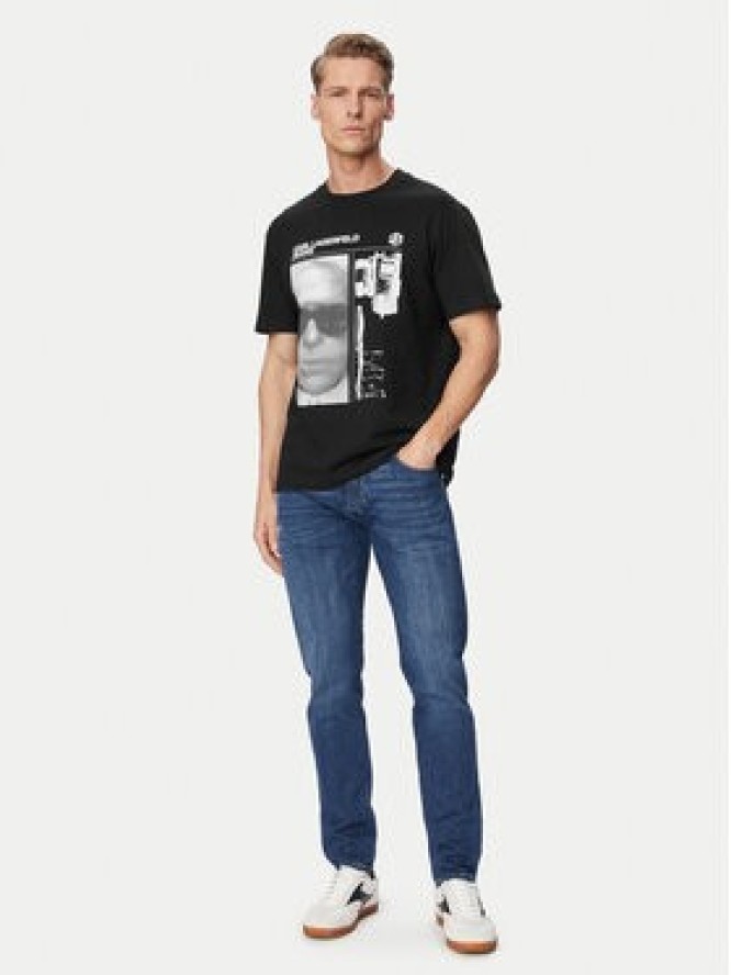 Karl Lagerfeld Jeans T-Shirt B2M17067 Czarny Regular Fit