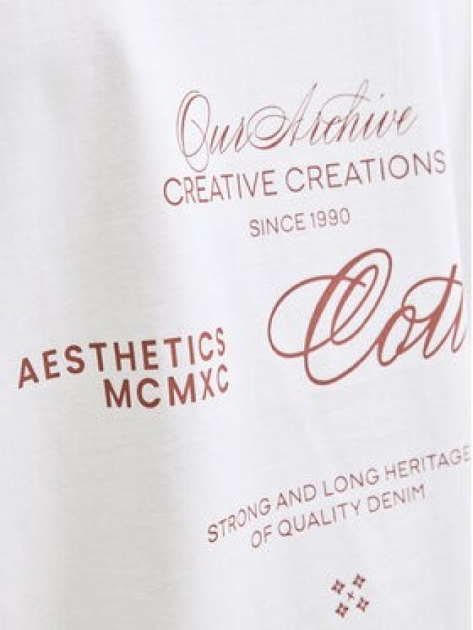 Jack & Jones T-Shirt Roar 12288099 Biały Regular Fit