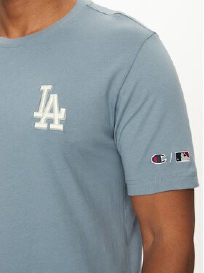 Champion T-Shirt 221037 Niebieski Standard Fit