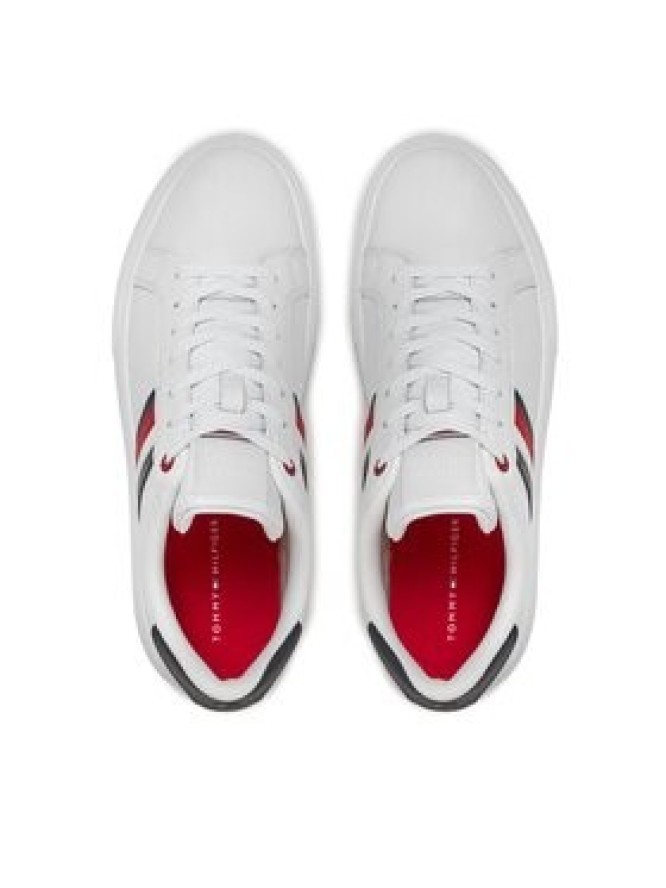 Tommy Hilfiger Sneakersy Essential Leather Cupsole FM0FM04921 Biały