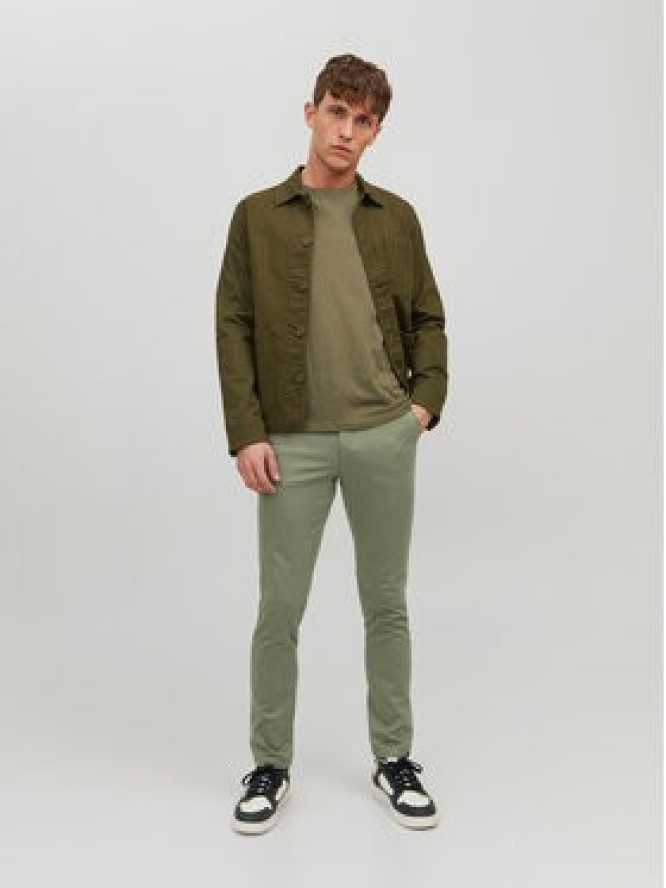 Jack & Jones Chinosy Marco 12150148 Zielony Slim Fit