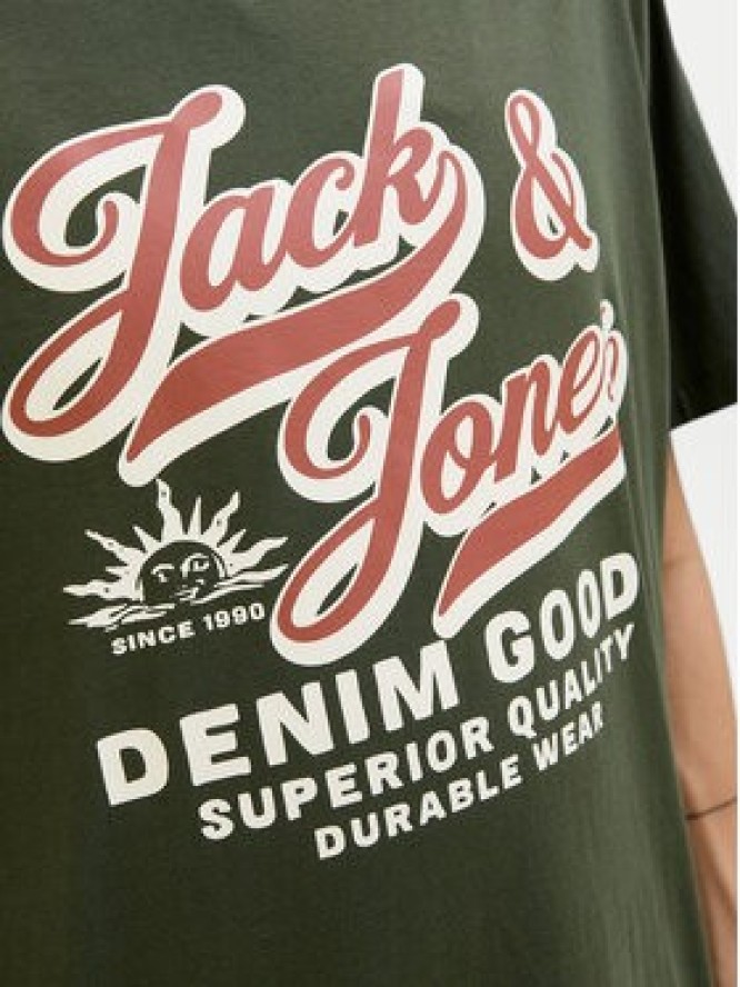 Jack & Jones T-Shirt Logo 12279535 Zielony Standard Fit