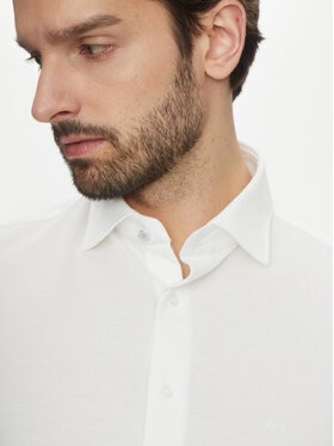 Michael Kors Koszula MD0MD91392 Biały Slim Fit