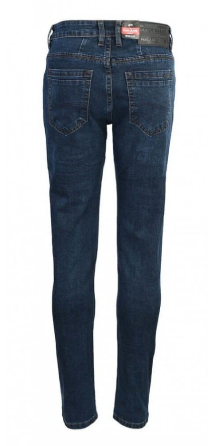 Spodnie Męskie, Ciemne JEANSY, Regular Fit, Zwężana Nogawka -PAKO JEANS