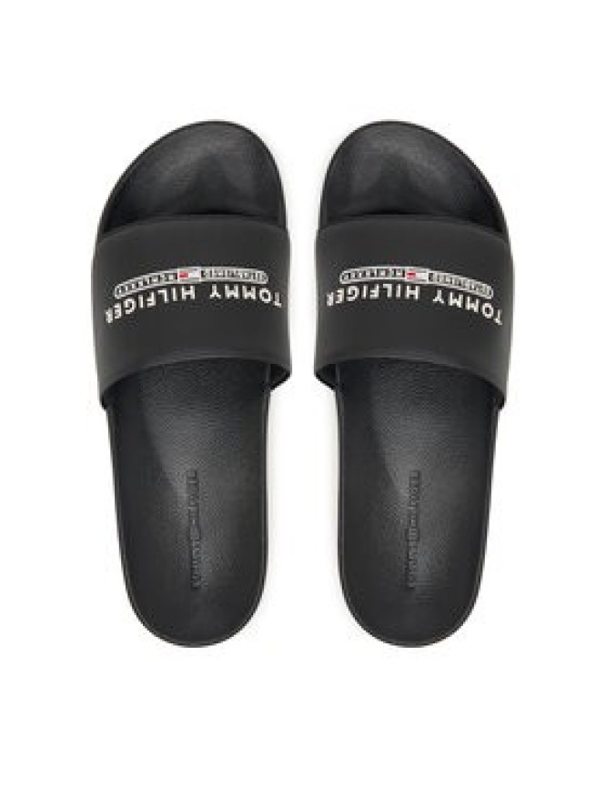 Tommy Hilfiger Klapki Raised Pool Slide FM0FM05761 Czarny