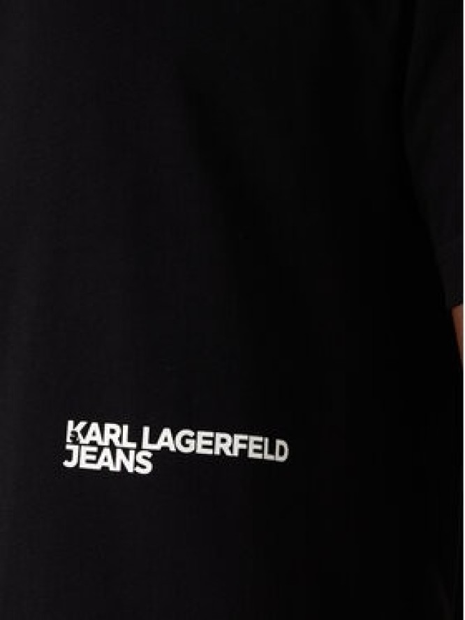Karl Lagerfeld Jeans T-Shirt B1M17069 Czarny Regular Fit