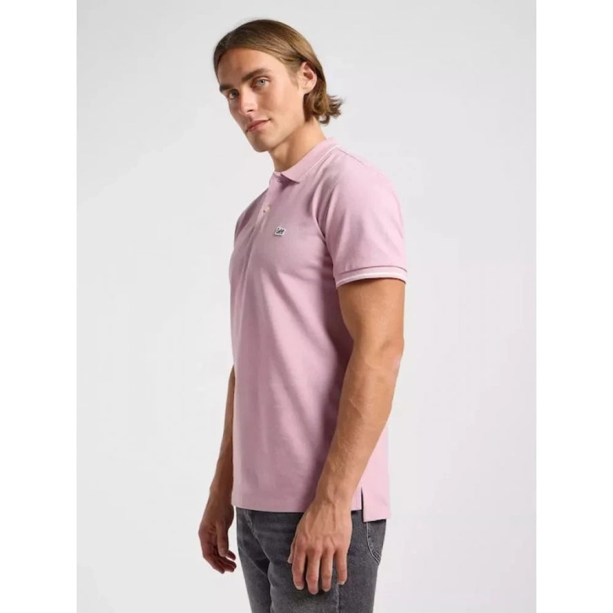 MESKA KOSZULKA LEE PIQUE POLO SOFT MAUVE 112363856