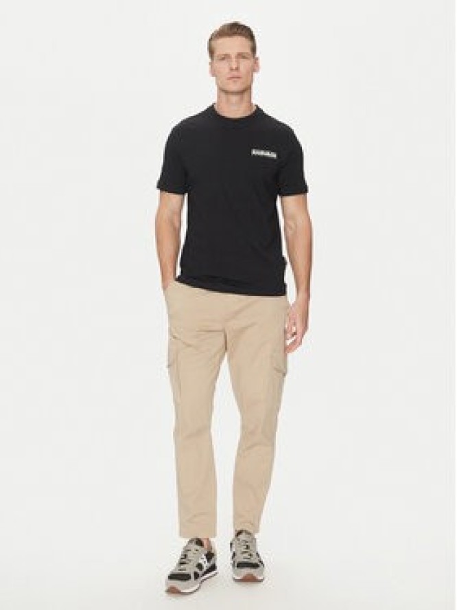 Napapijri T-Shirt S-Sovana NP0A4IE4 Czarny Regular Fit